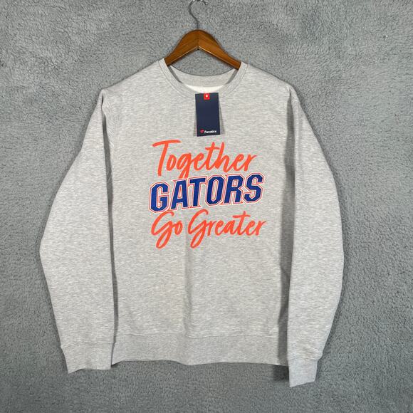 University of Florida UF Gator Mens Size Large Pullover Gray - Picture 1 of 9